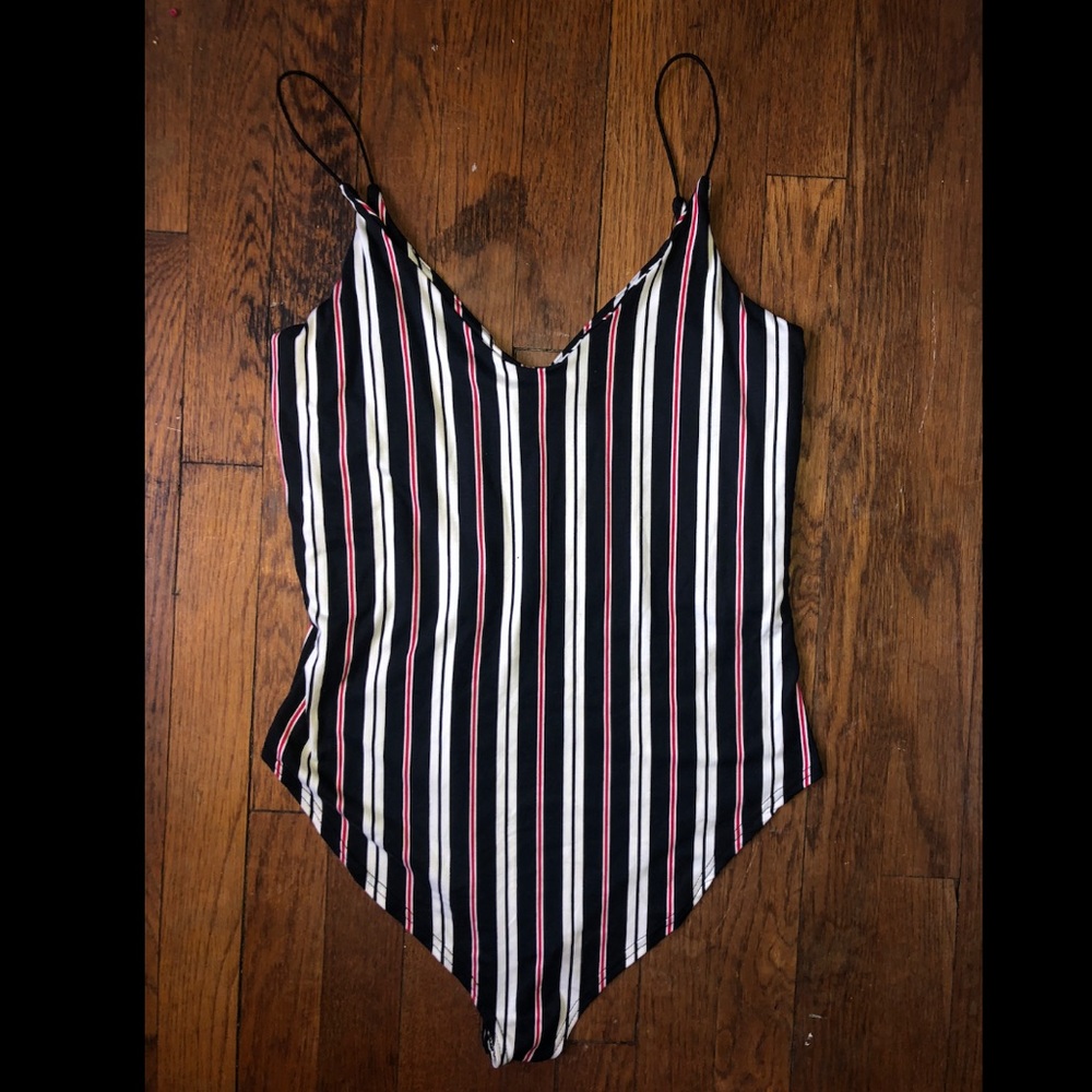 Stripped Bodysuit
